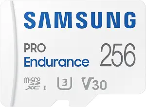 Samsung PRO Endurance 256GB microSDXC Memory Card with Adapter - B09WB3D5GQ