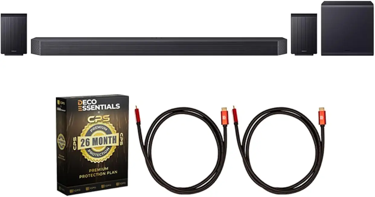 Samsung Q-Series Soundbar Subwoofer & Speaker 2026 HW-Q990H Renewed Bundle - B0HF1KHWC6