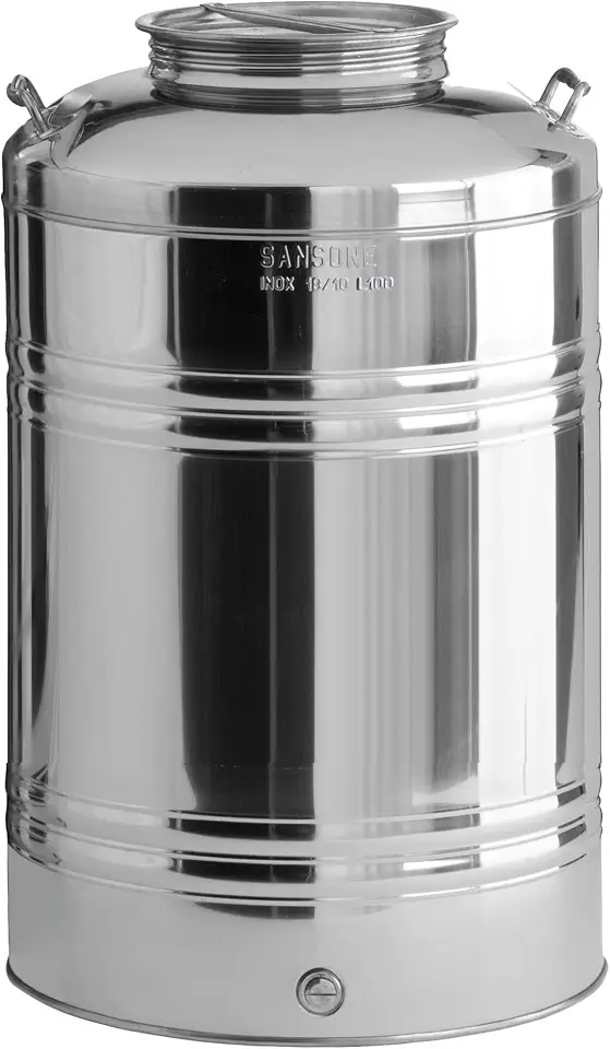 Sansone NSF Certified Stainless Steel Fusti Water Cooler, 100 Liters, Silver - B00ZJCK6XK