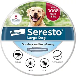 Seresto 8-Month Flea & Tick Collar for Large Dogs Over 18 lbs., 1ct - B00B8CG602