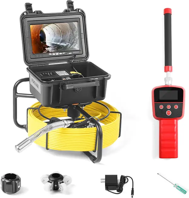 Sewer Camera 512Hz Locator Pipeline Detector 66FT/20M - B0FF365GVM