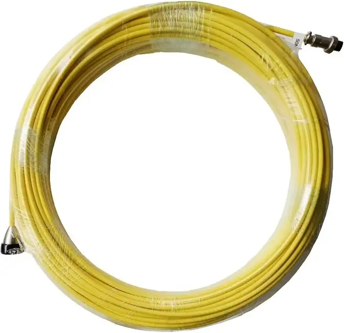 Sewer Camera Cable with Distance Counter,Replacement 5mm Rigid Cable 394 FT for JQKJCAM Sewer Inspection - B0DDXHPSKS