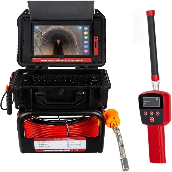 Sewer Camera HD 1080P Video Image-Scaling Distanc Counter 10.1inch Pipe Inspection Camera 512HZ Locator 10-50M - B0B61GVMHR
