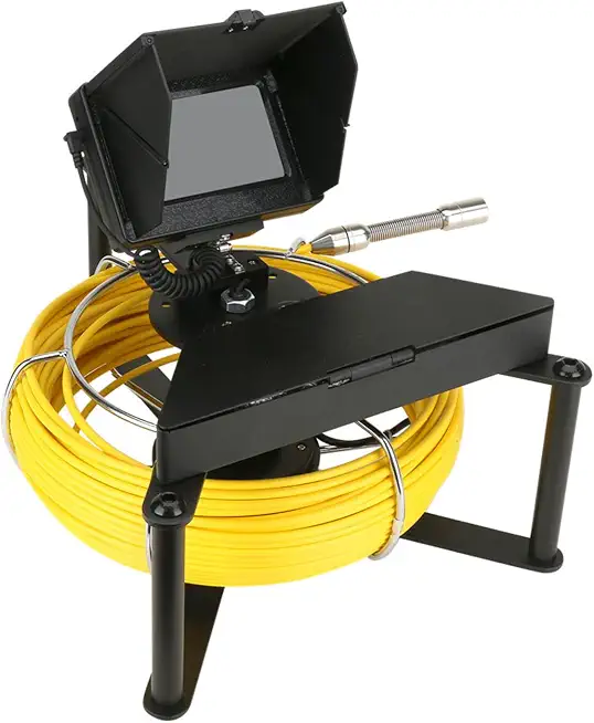 Sewer Pipe Inspection Camera, 20/30/50m 4500mA Battery IP68 1000TVL Drain 22MM Sewer Pipeline Industrial Endoscope - B0CM8WHNLY
