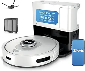Shark AV2511AE AI Ultra Robot Vacuum, Black/Silver, Carpet and Hard Floor - B09T4YZGQR