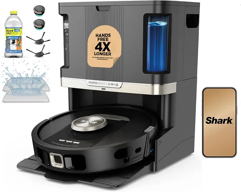 Shark PowerDetect NeverTouch Pro Robot Vacuum & Mop, Black, AV2810ZEBK | 5 PowerDetect Technologies, NeverStuck, - B0FLCTQ86M