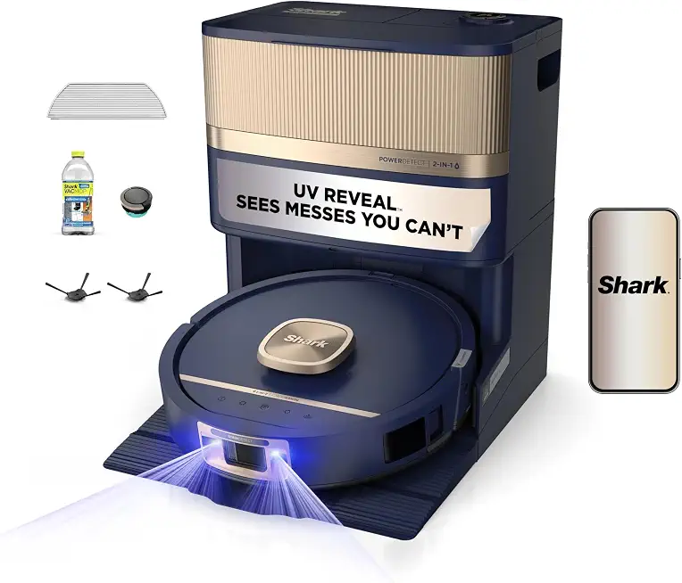 Shark UV Reveal PowerDetect Robot Vacuum, Blue Harbor, RV3025XEUSBL - B0H3178V47