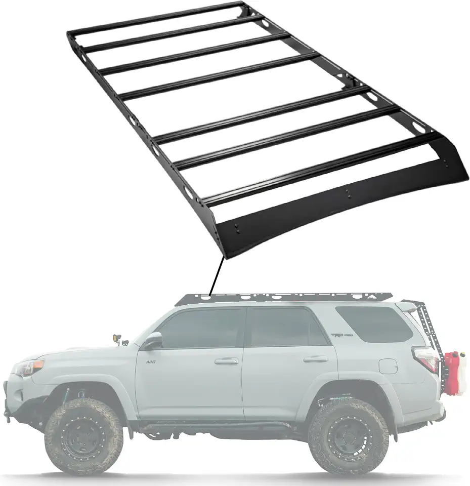 Sherpa Crestone Aluminum Roof Rack for 2010-2024 Toyota 4Runner 5th, Half | Drill-free install, 9 - B0DX7F55WQ