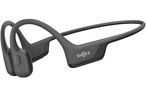SHOKZ OpenRun Air 2 Bone Conduction Open-Ear Bluetooth Headphones，Black | Bundle with Hair Band；26.4g lightweight; - B0H7HSSYG7