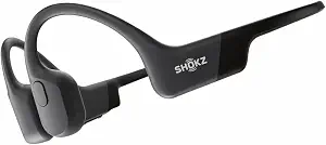 SHOKZ OpenRun Bone Conduction Open-Ear Bluetooth Sport Headphones, Black - B09BW1QVVT
