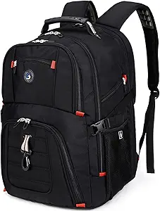 SHRRADOO Extra Large Travel Laptop Backpack for Men, Work College Backpacks - B07V4R4Z77