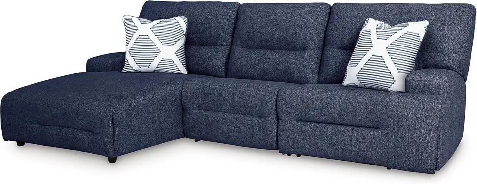 Signature Design by Ashley Acklen Place Stain Resistant Contemporary Left-Arm Facing 3-Piece Power Reclining Sectional - B0FVDY411L