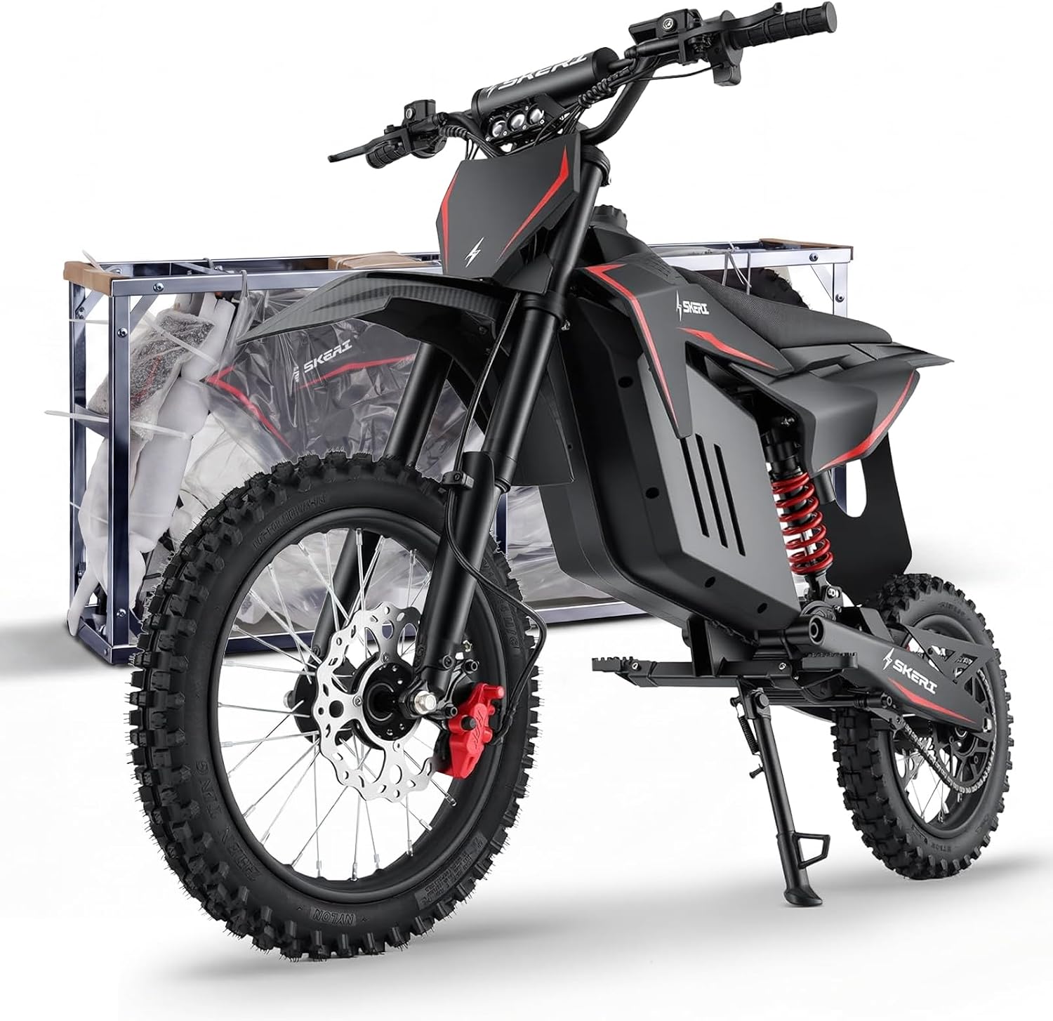 Skeri Electric Dirt Bike for Adults & Teens, 14"/12" Fat - B0FX3LMNGF
