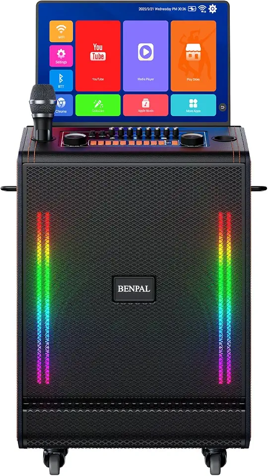 Smart Karaoke Machine with 17.3 Inch Touch Screen & Lyrics Display - B0HFWDX9CJ