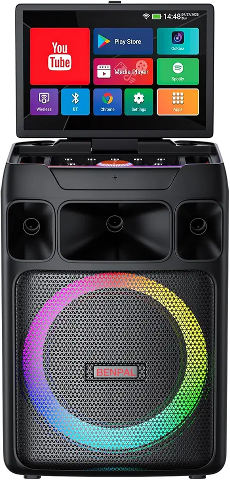 Smart Karaoke Machine with Screen, 14 Inch Tablet with Lyric Display, Professional Karaoke Machine with - B0GCND2552