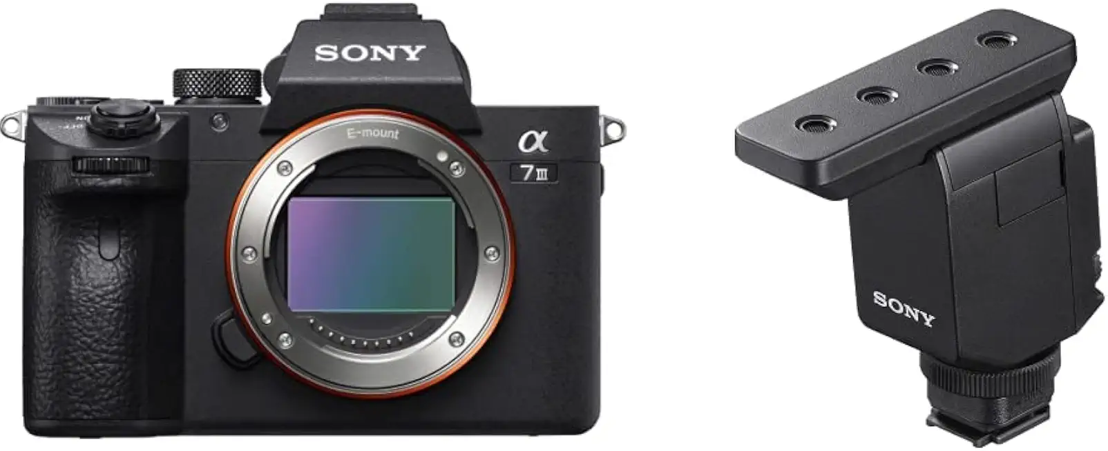 Sony a7 III ILCE7M3/B Full-Frame Mirrorless Interchangeable-Lens Camera, Base Configuration,Black Digital MI Shotgun Microphone with - B0BFV89QTX
