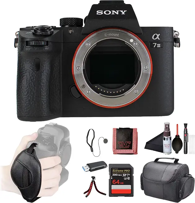 Sony a7 III Mirrorless Camera 24.2MP & Bag Bundle - B0CS3VZ4JP