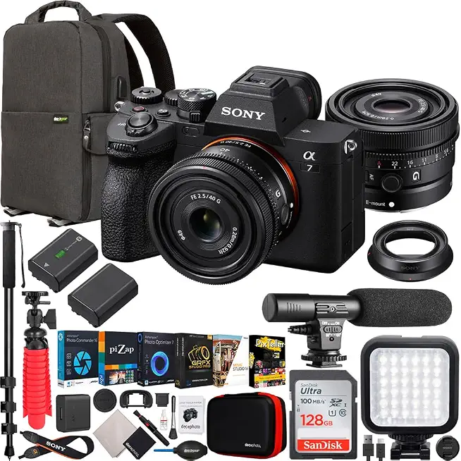 Sony a7 IV Full Frame Mirrorless Camera Body with FE 40mm F2.5 G Ultra Compact - B0B1W46YZQ