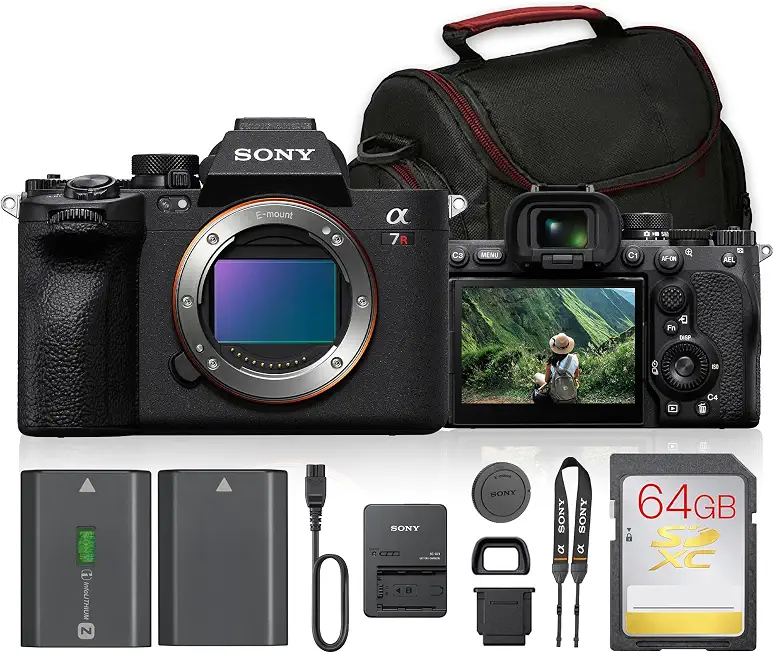 Sony a7R V Mirrorless Camera 61MP & Battery & Bag Bundle - B0H1NMBDRT
