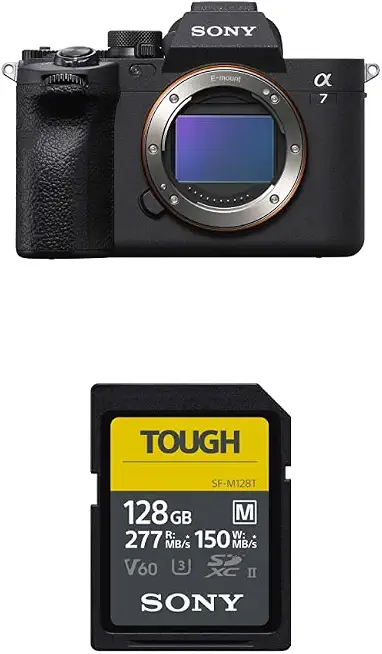 Sony Alpha 7 IV Full-Frame Mirrorless Camera & Sony Tough-M Series SDXC UHS-II Card 128GB - B0BNWJX76Q