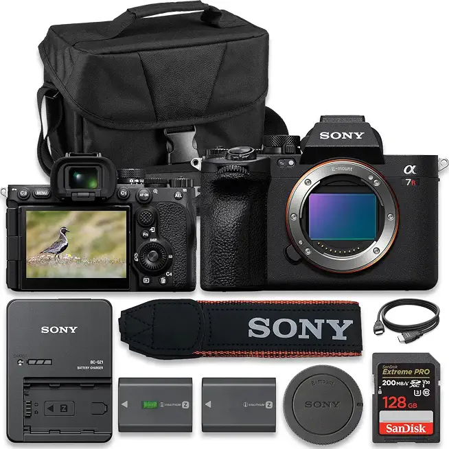 Sony Alpha 7R V Full-Frame Mirrorless Camera Interchangeable Lens (Body Only) (Value Bundle) - B0GSC7XFJK