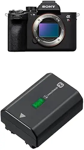 Sony Alpha 7R V Full-Frame Mirrorless Interchangeable Lens Camera + Sony NPFZ100 Z-Series Rechargeable Battery - B0DQ293WLV