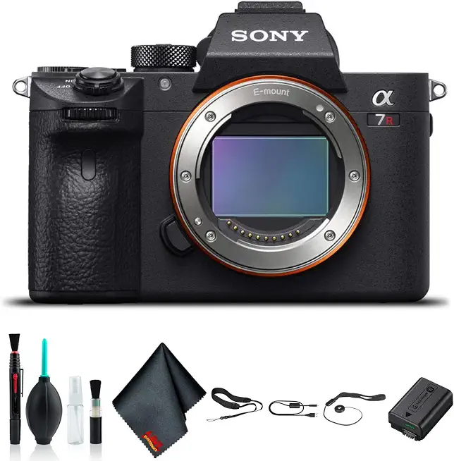 Sony Alpha a7R III Mirrorless Camera ILCE7RM3/B Starter Kit (Renewed) - B0BY9N9DZ3