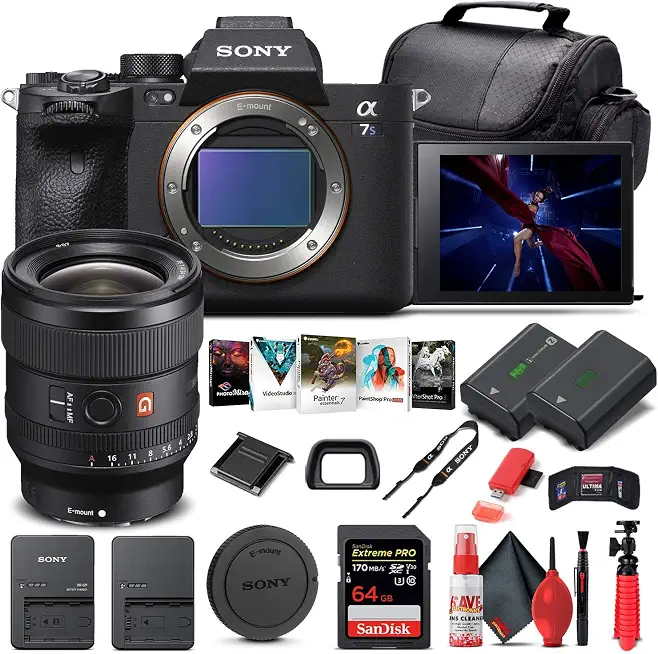 Sony Alpha a7S III Mirrorless Digital Camera (Body Only) (ILCE7SM3/B) + Sony FE 24mm Lens - B08WYVM412