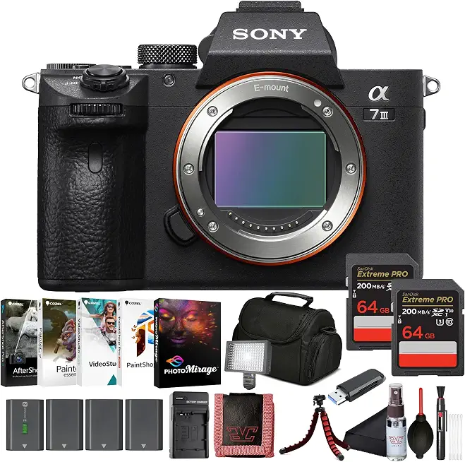 Sony α7 III Full-Frame Mirrorless Camera 24.2MP & Charger Bundle - B0CS6XVBHY