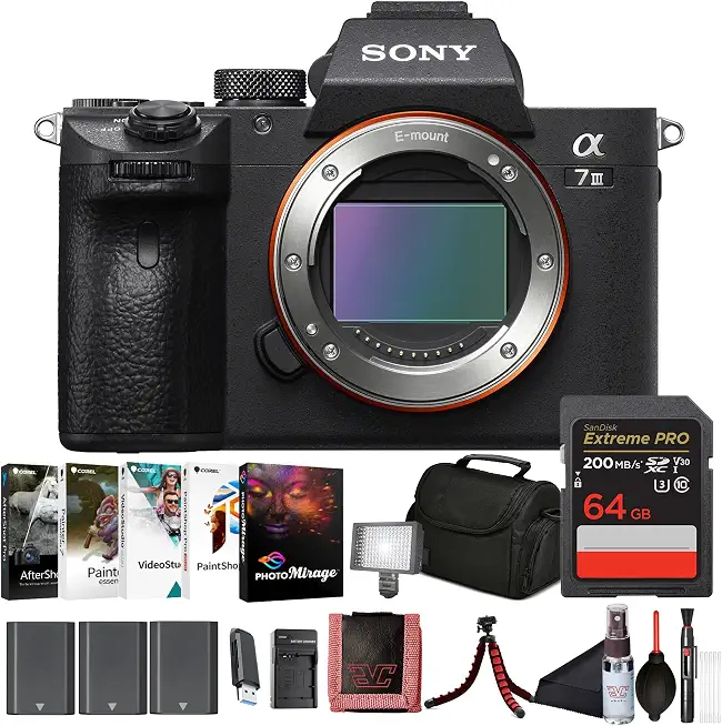 Sony α7 III Full-Frame Mirrorless Camera 24.2MP & Photo Software Bundle - B0CS6ZMQ3K