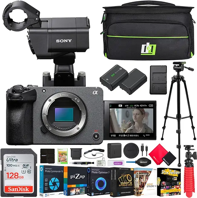 Sony Cinema Line FX30 Super 35 Interchangeable Lens Camera Body with XLR Top Handle Unit - B0C4D7XF66