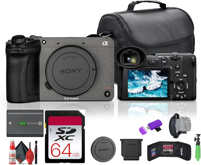 Sony FX2 Full-Frame Digital Cinema Camera with 33MP Sensor and AI Autofocus (ILME-FX2B) + 64GB - B0FPJ1NGQ9