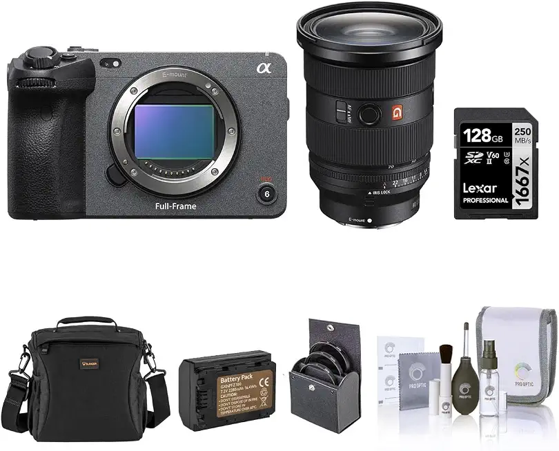 Sony FX3 Full-Frame Cinema Line Camera with 24-70mm f/2.8 GM II Lens, Bundl - B0BLB78LGD