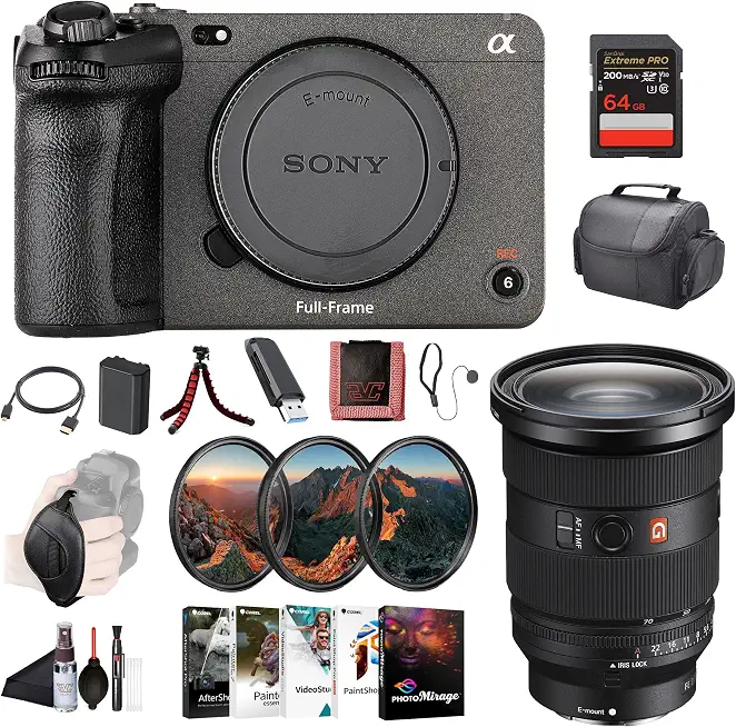 Sony FX3 / FX3A Cinema Camera with FE 24-70mm Lens Bundle - B0CS48SJR6