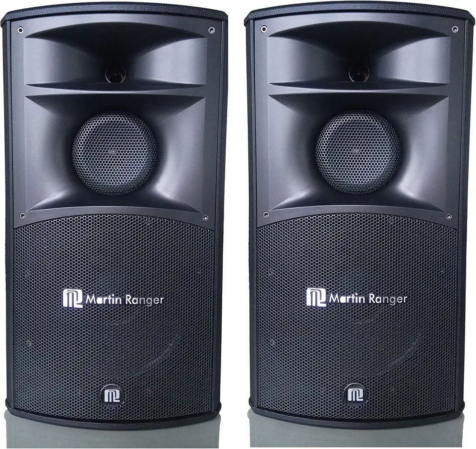 Stage Music 3-Way 3-Unit Karaoke Speaker System (10") with Two Free 16 Gauge 30Ft. Speaker - B07STGWMJM