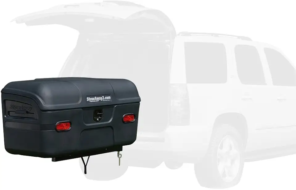 StowAway Max Hitch Cargo Box with Swingaway Frame | Black - B002TWFU52