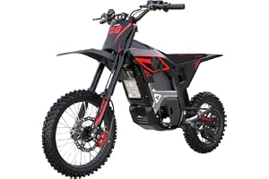 Tasaca T500-V58 52+MPH Electric Dirt Bike Teens Adults | 5500W Mid-Drive Motor 276NM, 5-Gears Electric - B0H2PR46HW