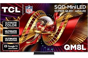 TCL 75 Inch Class QM8L Series | SQD-Mini-LED QLED Smart TV | 75QM8L, 2026 Model - B0GPSFR1Q4