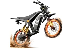 Tietie Electric Dirt Bike, 1500W Peak Electric Motorcycle with 48V 20AH Battery, Full Disc Brake - B0H14M8KXK