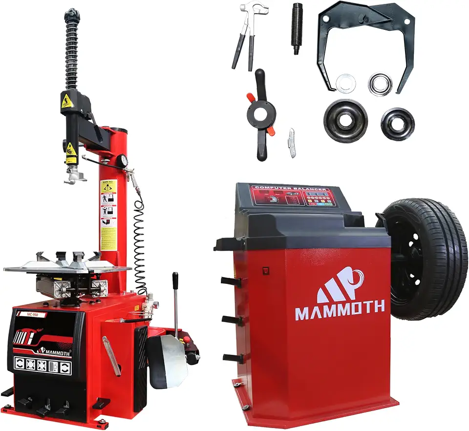 Tire Machine and Balancer Combo, Fits 10"-24" Tires for Cars,SUVs - B0H41288SS