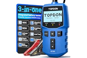 TOPDON BC100 Car Battery Tester 12V Automotive 100-2000 CCA Load Tester | Auto Alternator Tester - B0H264HHTR