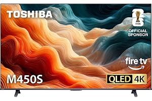 TOSHIBA 55" Class M450 Series QLED 4K UHD Smart Fire TV, Voice Remote with Alexa, - B0GTWT17NV