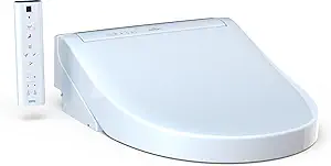 TOTO® WASHLET® C5 Electronic Bidet Toilet Seat with PREMIST and EWATER+ Wand Cleaning, Round, Cotton - B0B83S256Z