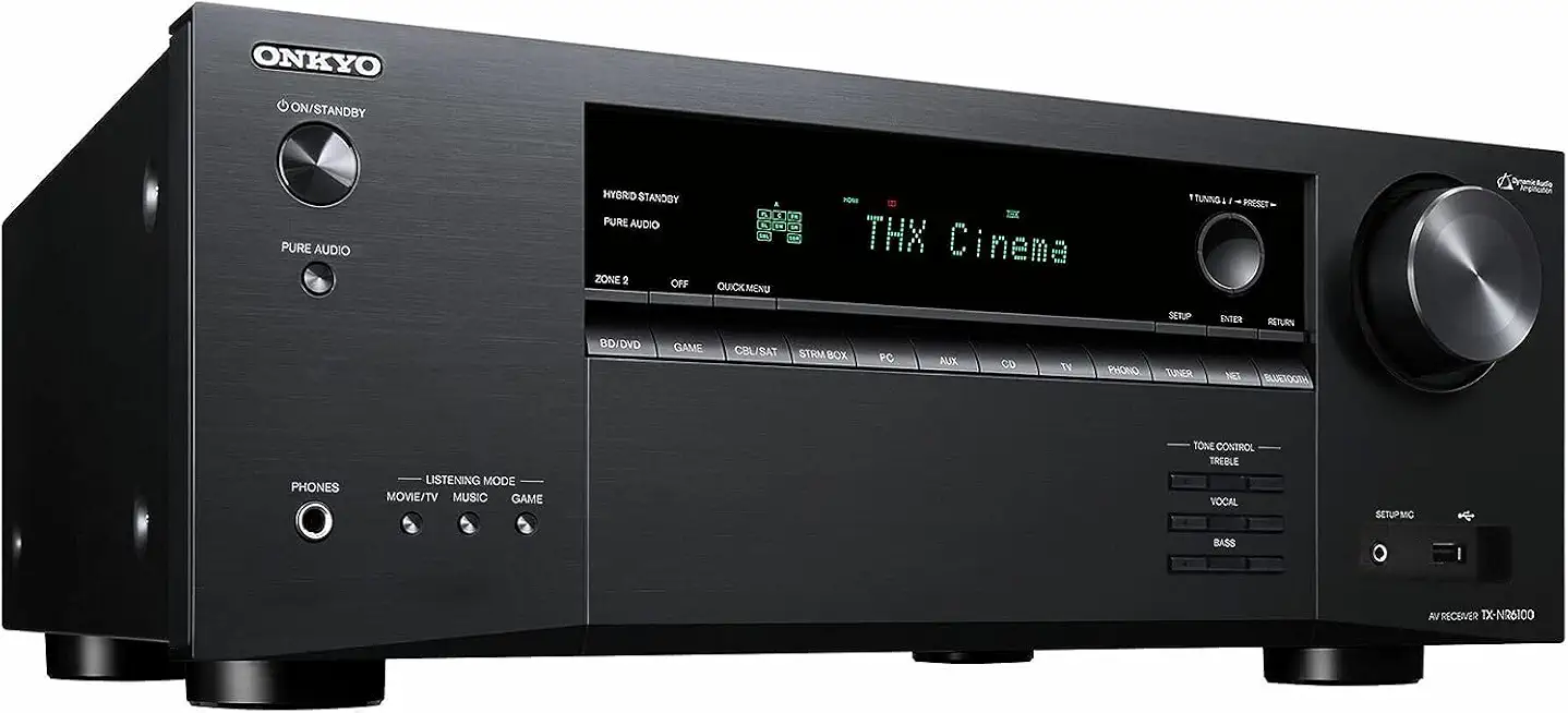 TX-NR6100 7.2 Channel THX Certified Network AV Receiver - Black - B09LH9XZJ5