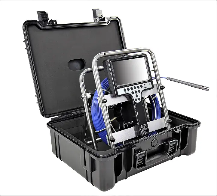 Vividia VS-22330plus Self-Leveling Built-in 512Hz Sonde All-in-One Pipe Sewer Drain Tube Video Inspection Camera with - B099CXYS93