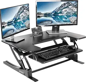 VIVO 36 inch Height Adjustable Stand Up Desk Converter, V Series, Quick Sit to Stand - B0784HWPN6