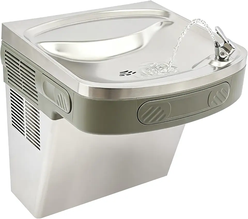 Wall Mounted Bottle Filling Station, 6.6 gal/h Cold Water Only | Refrigerated Drinking Fountain with - B0HFM19ZLN