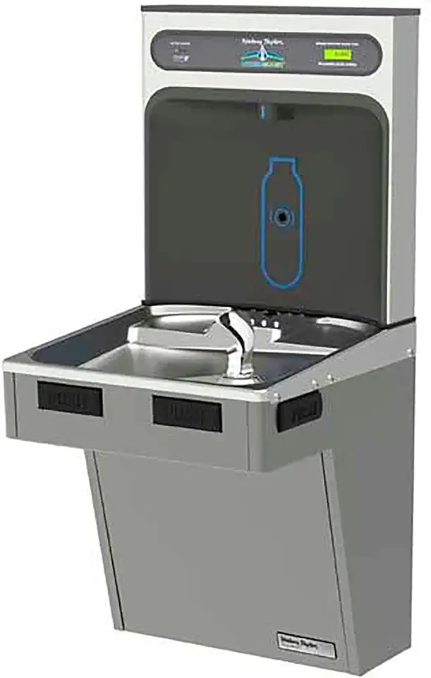 Water Cooler W/HydroBoost Water Refilling Station, Light Gray - B071H98S1R