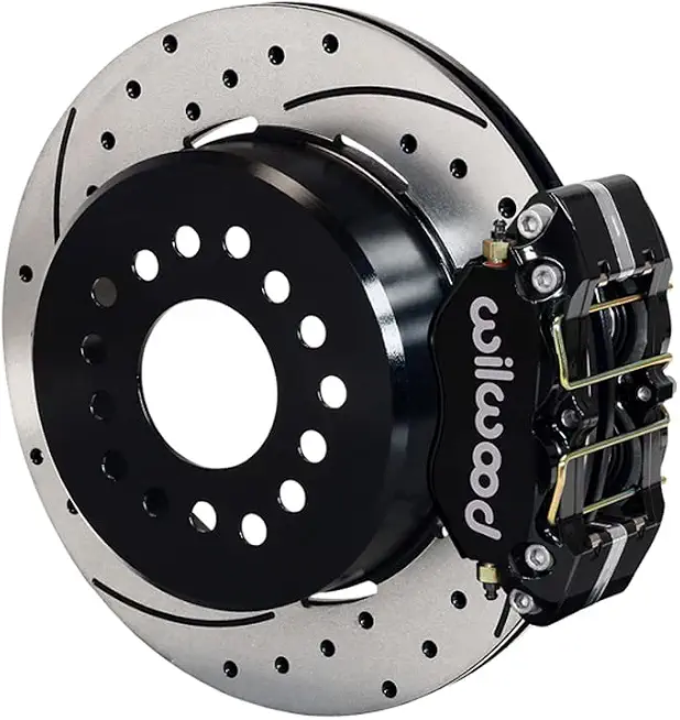 Wilwood 140-13322-D Dynapro Rear 12.19" Big Brake Kit With Black Calipers and Drilled Rotors, Compatible - B0CB95BG6Q