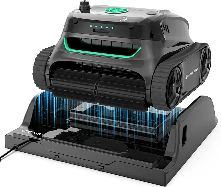 WYBOT S2 Pro High-end Cordless Robotic Pool Cleaner, Underwater Wirless Charging, Remote APP Control, Auto-Return - B0FKMNLDC4